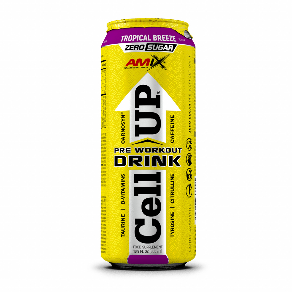 CellUP PreWorkout Drink Tropical Breeze 500ml