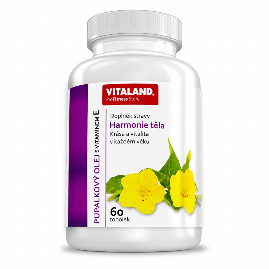 Vitaland Pupalkový olej s vitaminem E 60tob