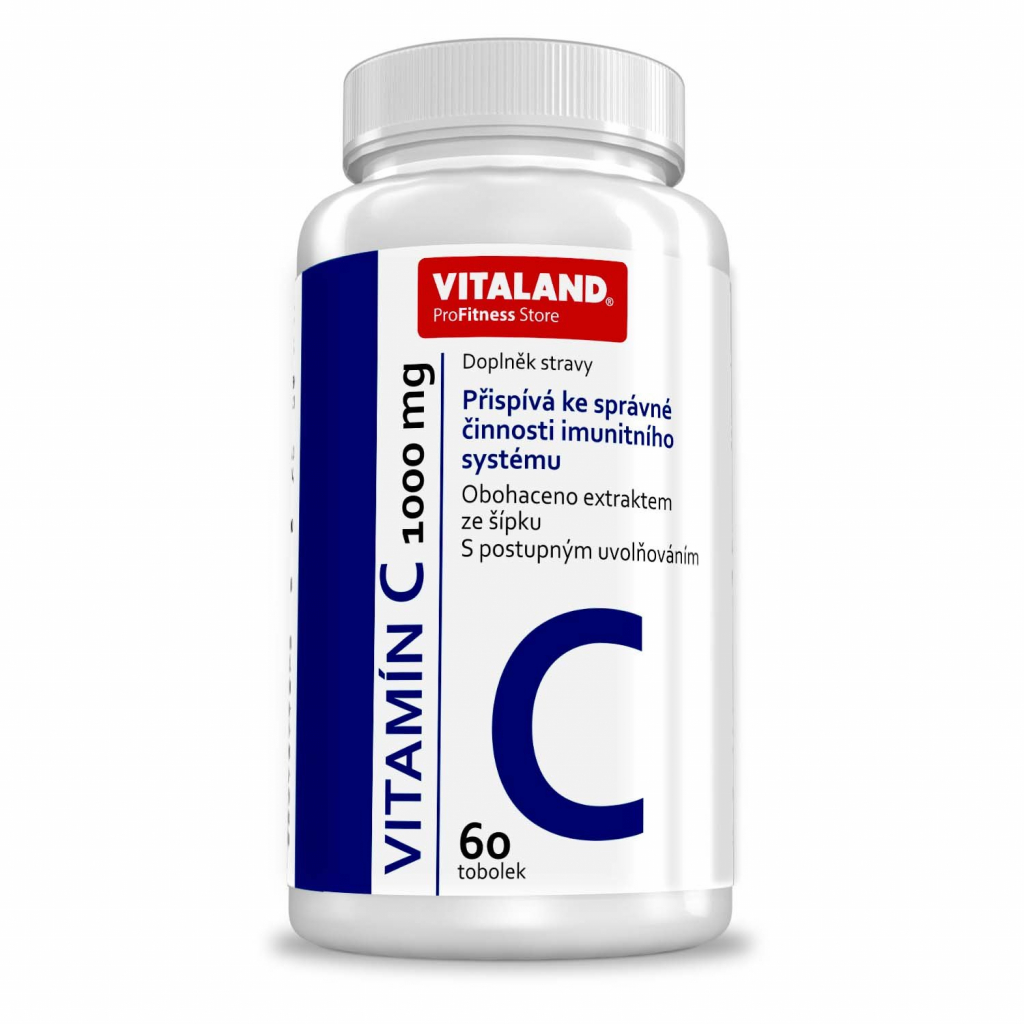 Vitaland Vitamín C-1000mg 60cps