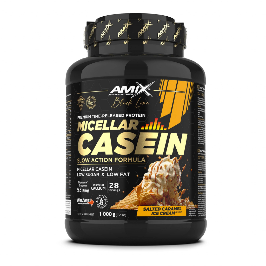 Black Line Micellar Casein 1000g - salted caramel ice-cream