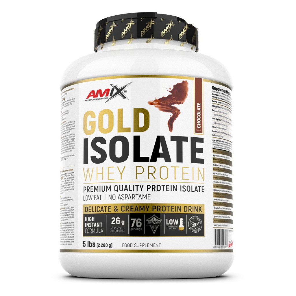 Gold Whey Protein Isolate 2280g-5lbs - Chocolate