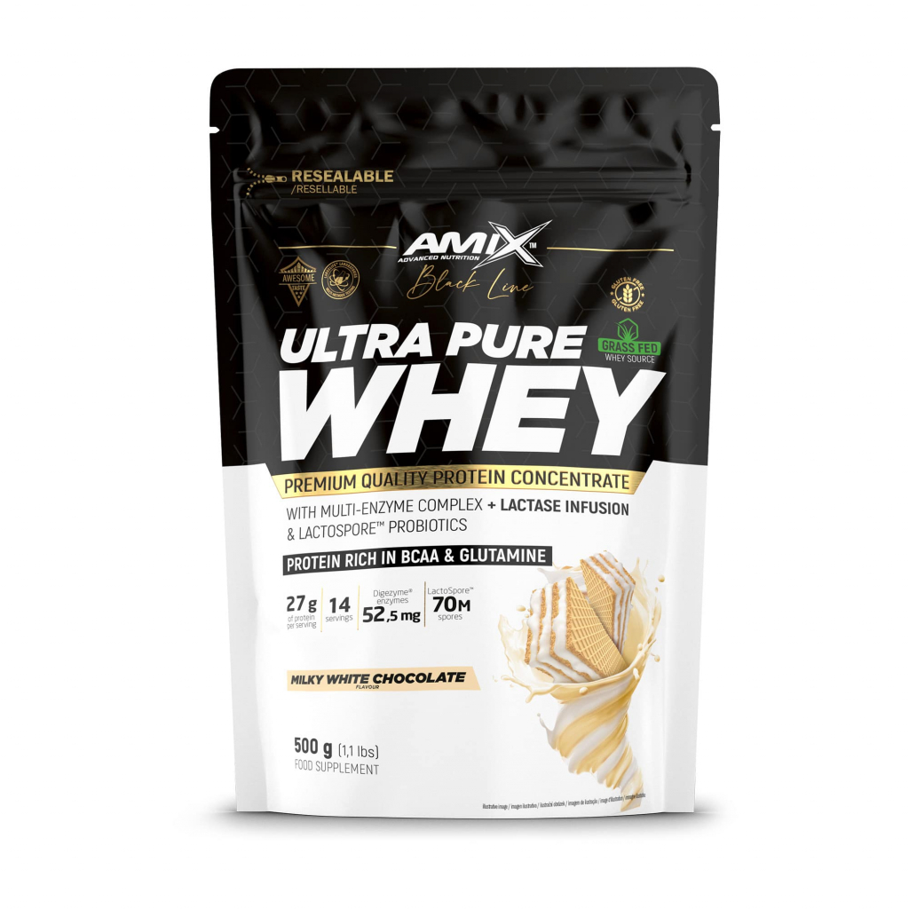 Black Line Ultra Pure Whey Protein DOYPACK 500g - milky white chocolate