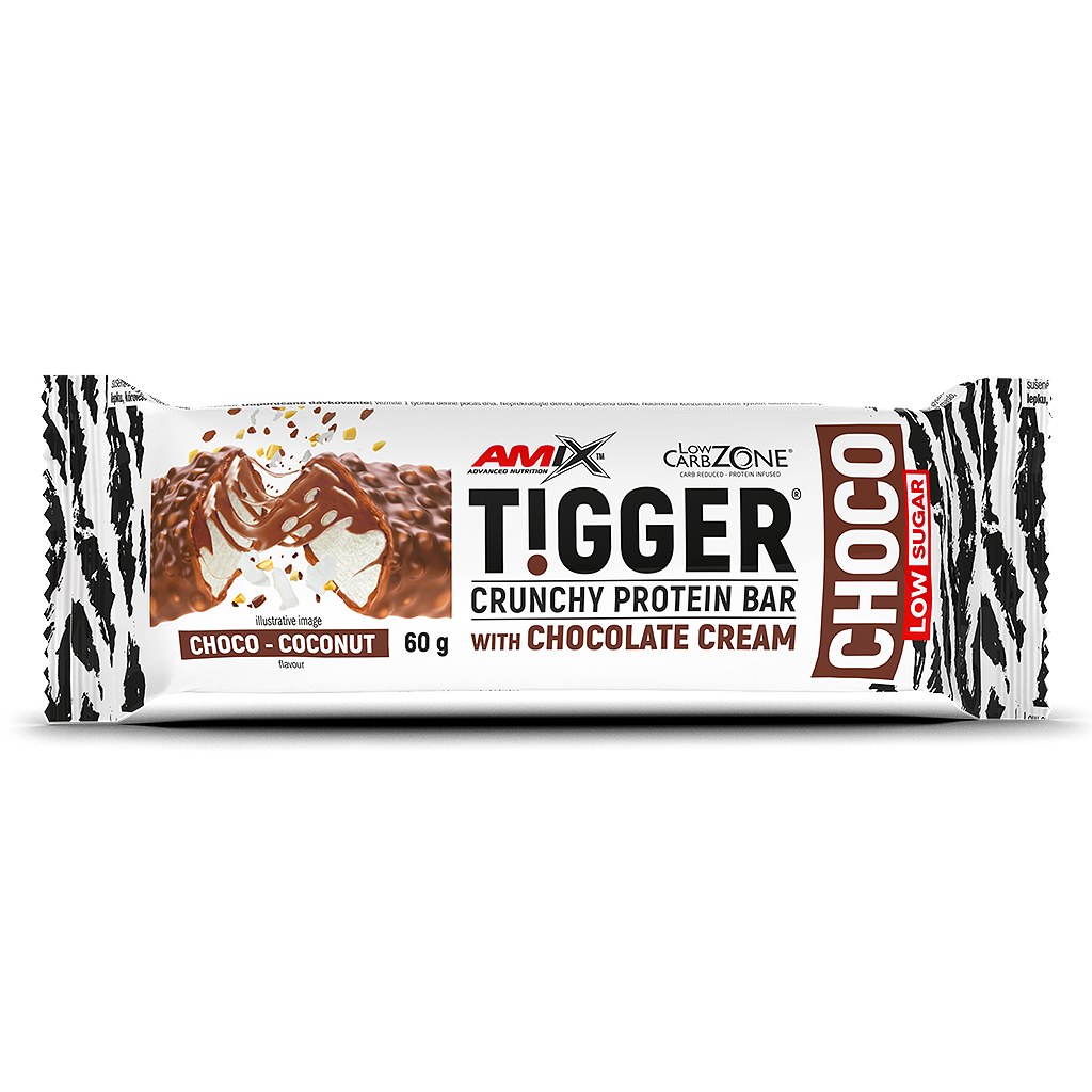 TiggerZero CHOCO Protein Bar 60g Coconut