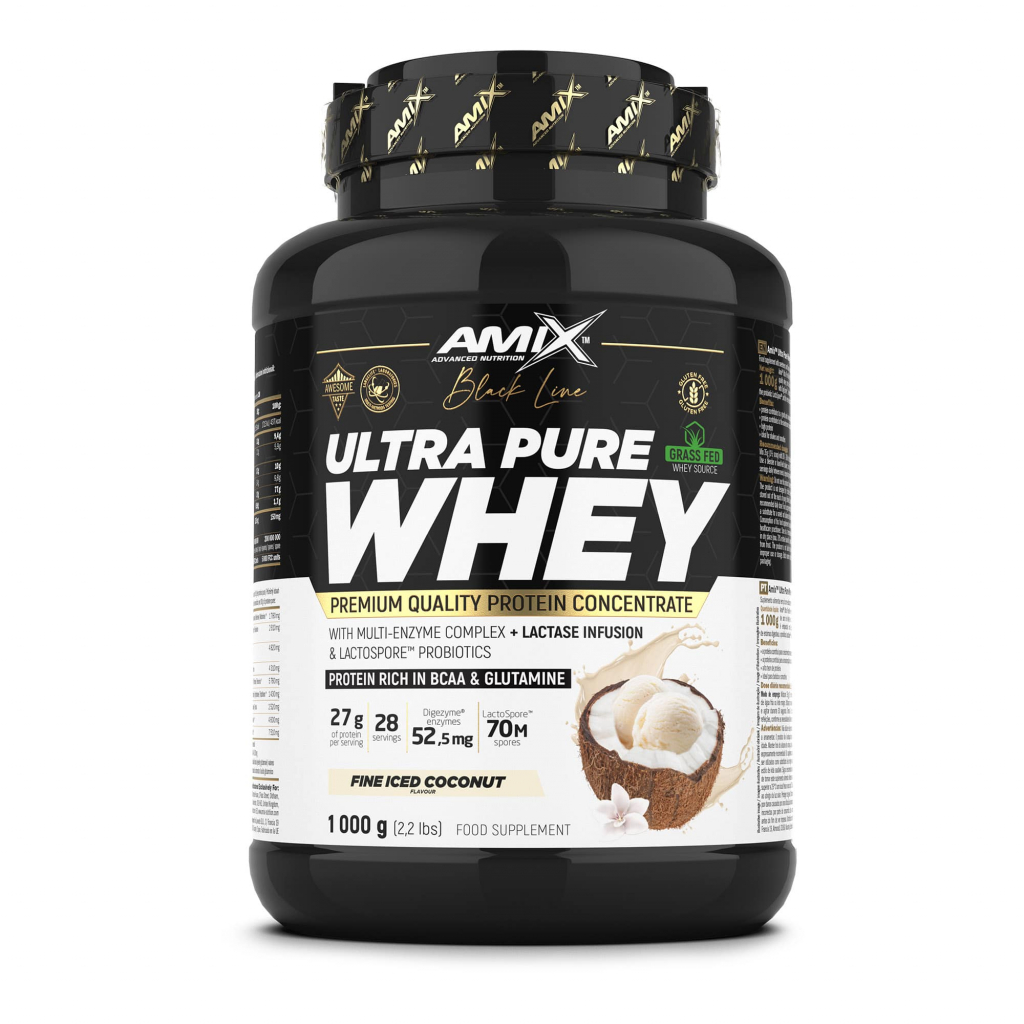 Black Line Ultra Pure Whey Protein 1000g - fine iced coconut