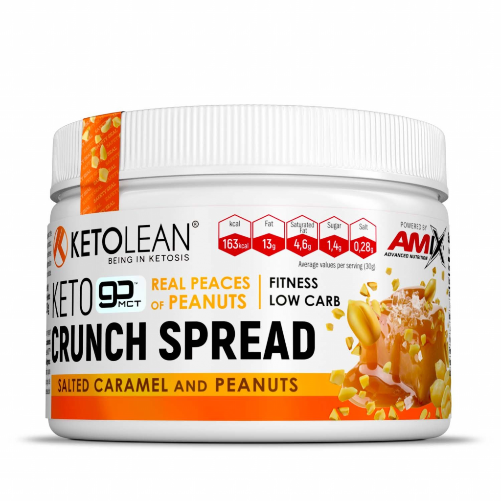 KetoLean® Keto Crunch Spread 250g   - Salted Caramel and Peanuts
