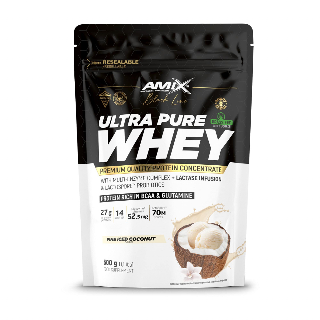 Black Line Ultra Pure Whey Protein DOYPACK 500g - fine iced coconut