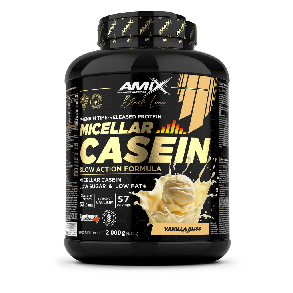 Black Line Micellar Casein 2000g - vanilla blis