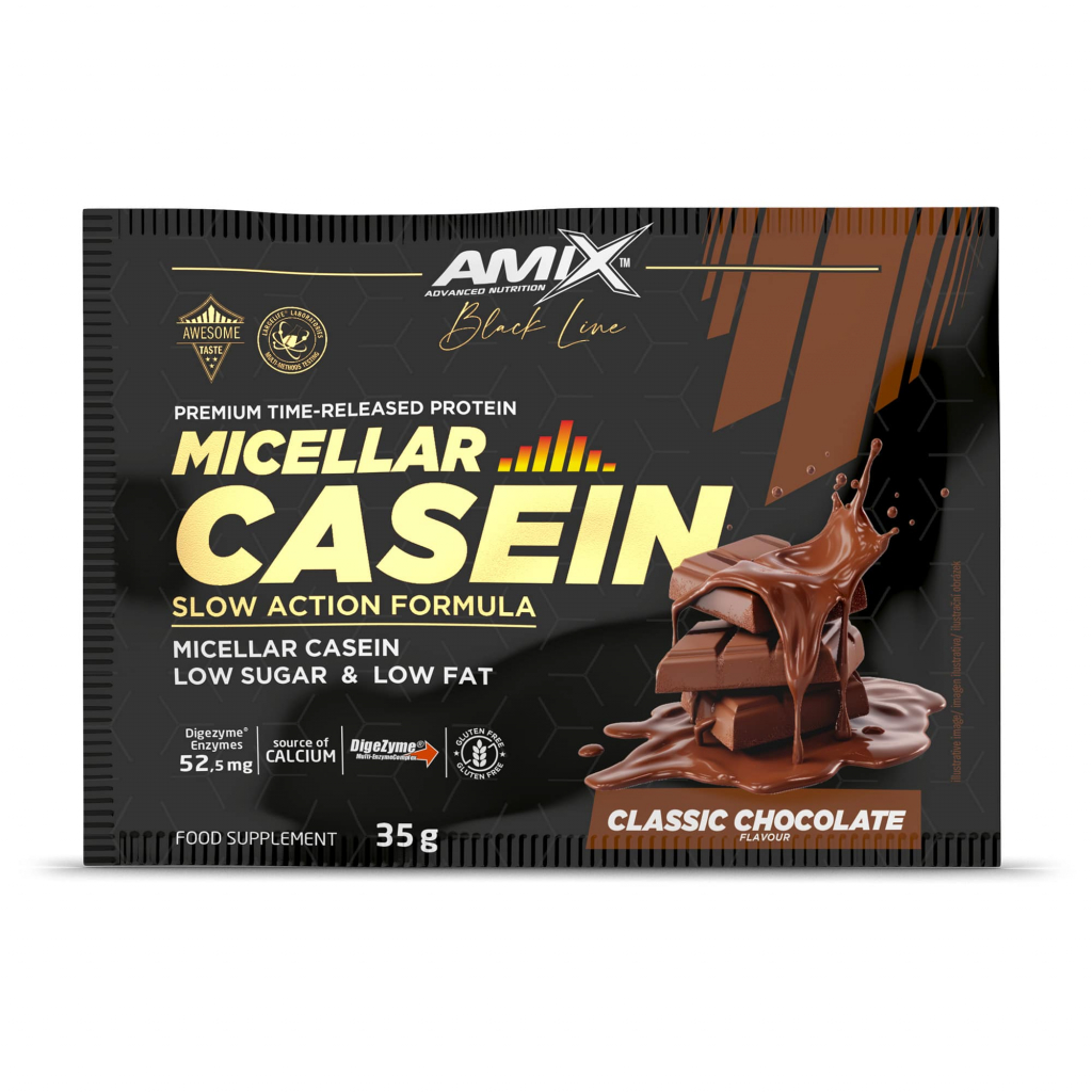 Black Line Micellar Casein sachets 35g - classic chocolate