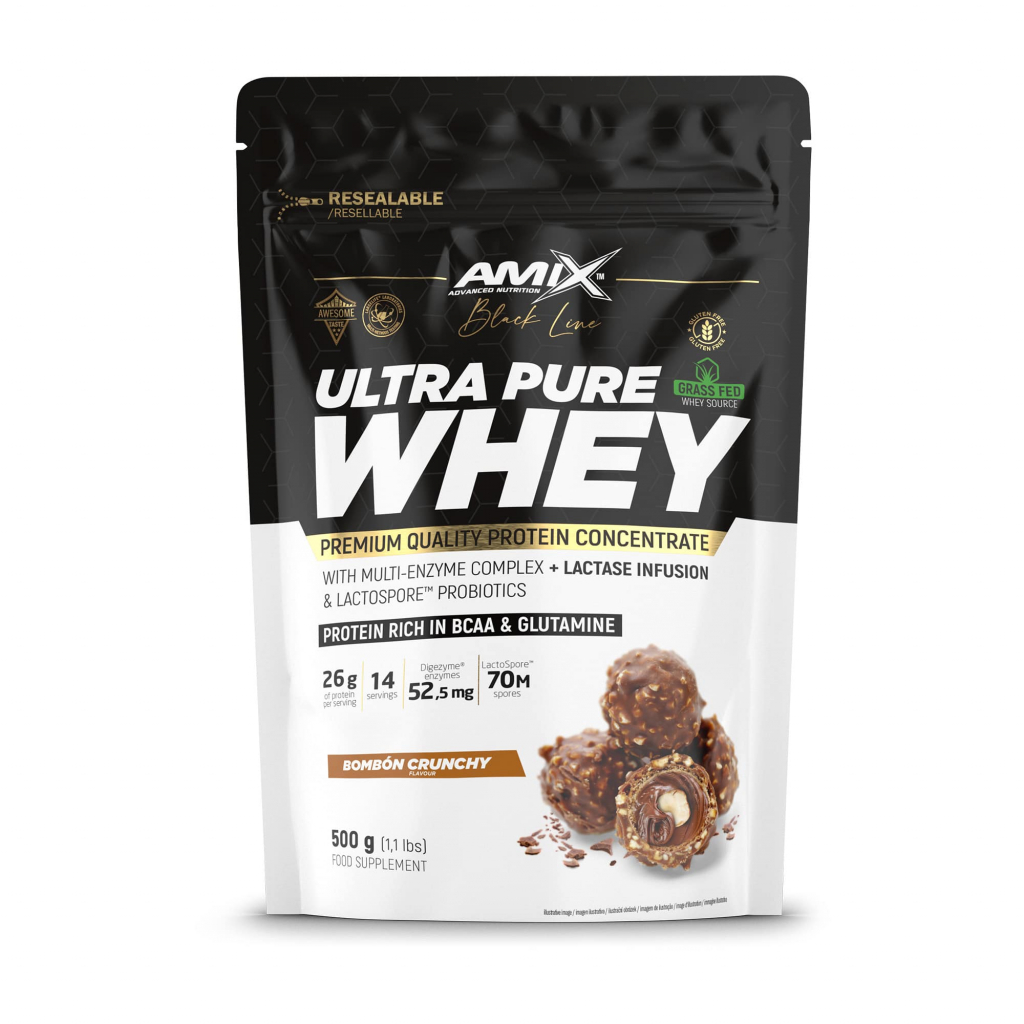 Black Line Ultra Pure Whey Protein DOYPACK 500g - bombón crunchy