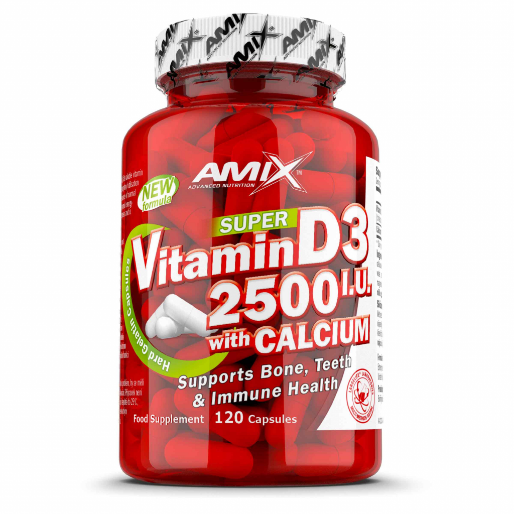 Super Vitamin D3 2500I.U. with Calcium 250mg 120cps