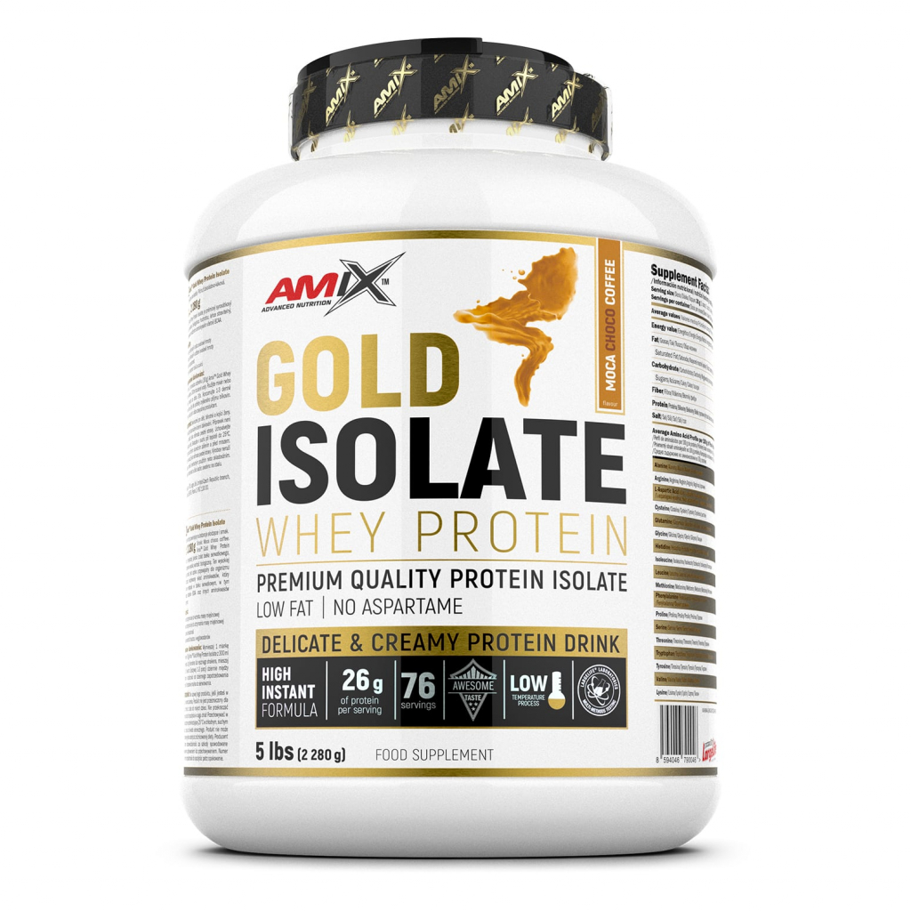 Gold Whey Protein Isolate 2280g-5lbs - Moca Choco Coffee