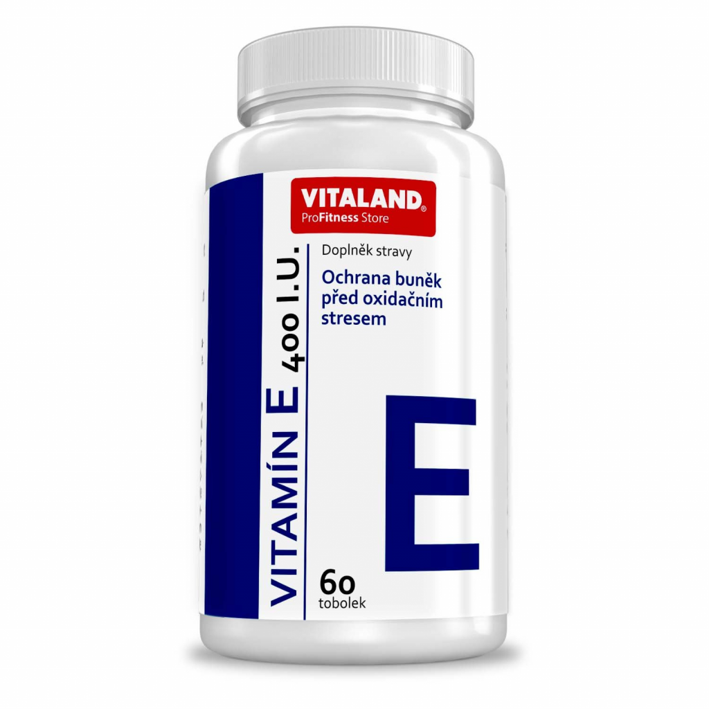 Vitaland Vitamín E 400 I.U. 60 tobolek