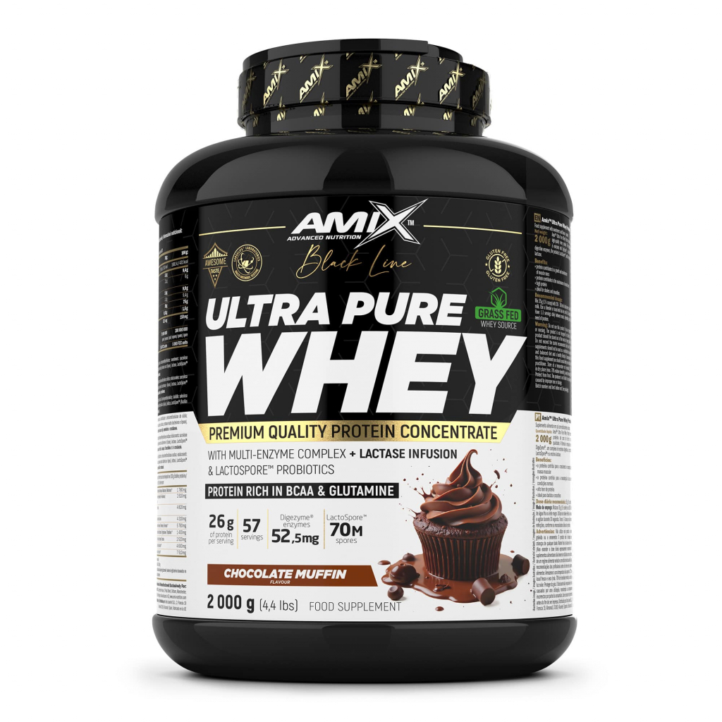 Black Line Ultra Pure Whey Protein 2000g - chocolate muffin