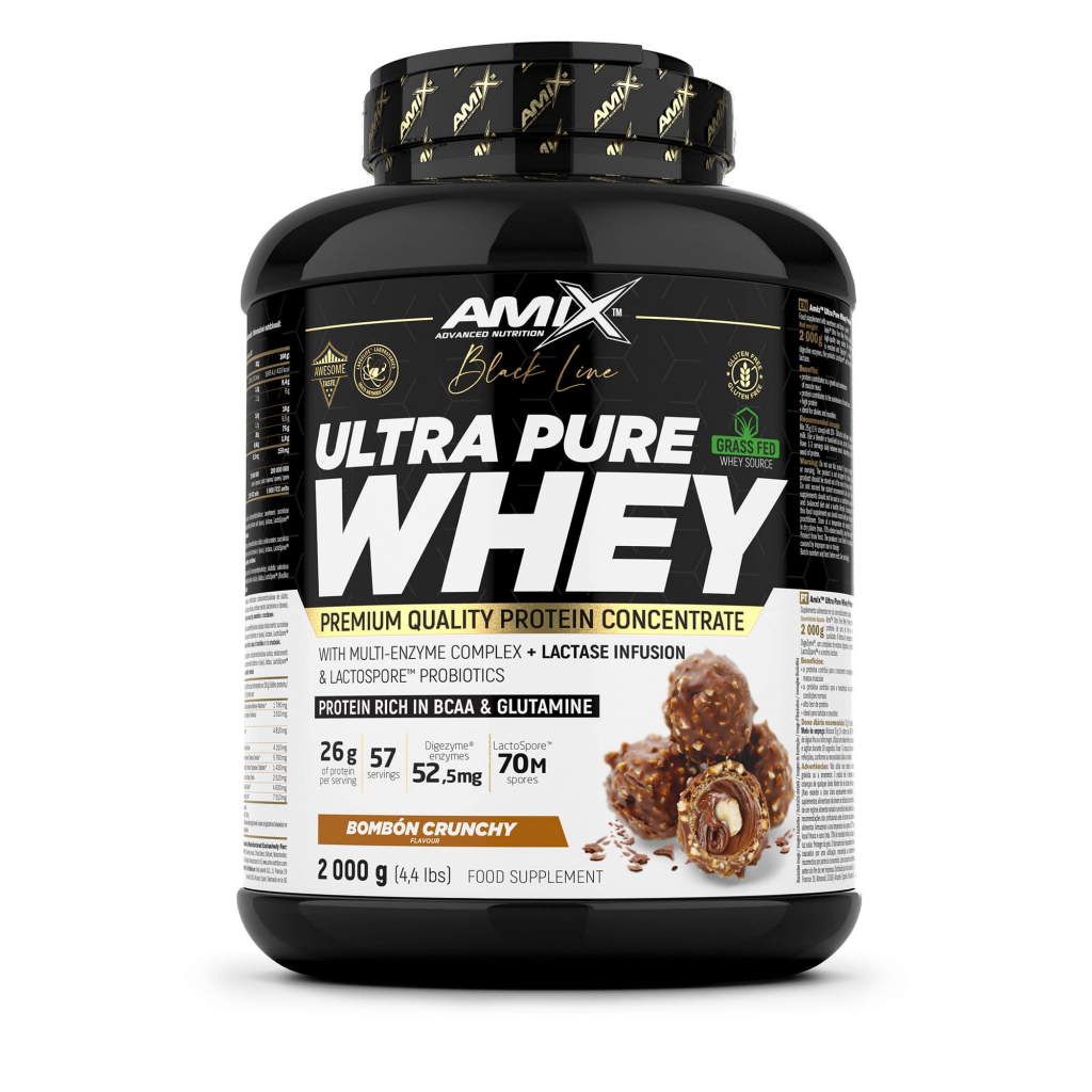 Black Line Ultra Pure Whey Protein 2000g - bombón crunchy