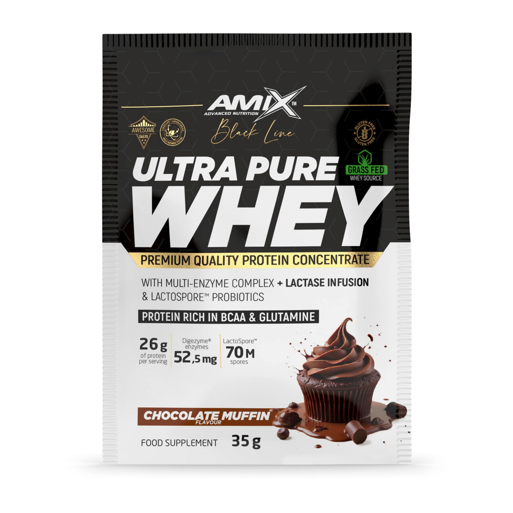 Black Line Ultra Pure Whey Protein sachets 35g - chocolate muffin