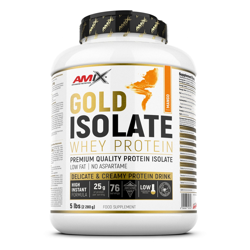 Gold Whey Protein Isolate 2280g-5lbs - Mango