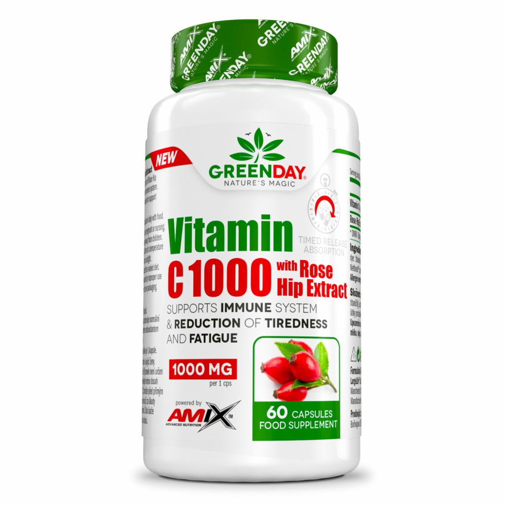GreenDay® Vitamin C 1000 s extraktem z šípků